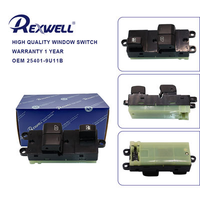 25401-9U11B Front Master Power Window Switch for Nissan Infiniti Note 