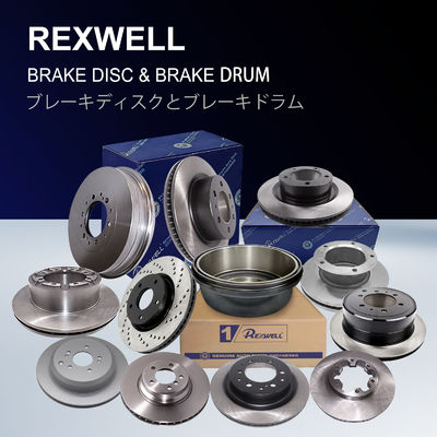 Mobil Lapisan Grey Cast Iron ventilasi Brake Disc Rotor 43512-0C020 43512-60210 untuk Toyota Land Cruiser Prado Lexus LX570