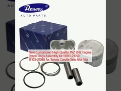 New Customized High Quality 1NZ 2NZ Engine Piston Rings Assembly Kit 13013-21050 13103-21080 untuk Toyota Corolla Yaris Altis Vitz